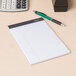 Universal UNV57300 5" x 8" Legal Rule White Premium Writing Pad - 12/Pack Main Thumbnail 1