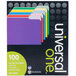 Universal UNV10506 Letter Size File Folder - Standard Height with 1/3 Cut Assorted Tab, Assorted Color - 100/Box Main Thumbnail 5