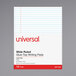 Universal UNV11000 Legal Ruled White Glue Top Writing Pad, Letter   - 12/Pack Main Thumbnail 1