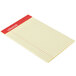 Universal UNV46200 5" x 8" Narrow Ruled Canary Perforated Edge Writing Pad - 12/Pack Main Thumbnail 3