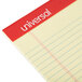 Universal UNV46200 5" x 8" Narrow Ruled Canary Perforated Edge Writing Pad - 12/Pack Main Thumbnail 6