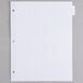 Universal UNV20845 White 8-Tab Divider Set   - 24/Box Main Thumbnail 3