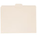 Universal UNV12115 Letter Size File Folder - Standard Height with 1/5 Cut Assorted Tab, Manila - 100/Box Main Thumbnail 3