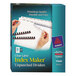 Avery® 11444 Index Maker Unpunched 8-Tab Divider Set with Clear Label Strip - 25/Box Main Thumbnail 1