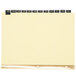A white paper with Universal Leather-Look black month tab dividers.