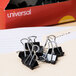 Universal UNV10200VP3 3/8" Capacity Black Small Binder Clip - 36/Pack Main Thumbnail 1