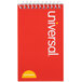 Universal UNV20435 5" x 3" Orange Top Wirebound Narrow Ruled Memo Book   - 12/Pack Main Thumbnail 2