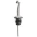 Choice Stainless Steel Tapered Liquor Pourer with Flip Cap - 12/Pack Main Thumbnail 3