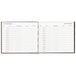 Rediform 57802 8 1/2" x 9 7/8" Black Hardcover Visitor Register Book with 128 Pages Main Thumbnail 2