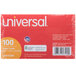 Universal UNV47200 3" x 5" White Unruled Index Card - 100/Pack Main Thumbnail 4