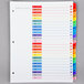 Universal UNV24812 Multi-Color A-Z Table of Contents Dividers Main Thumbnail 2