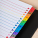 A Universal multi-color notebook with A-Z tabs.