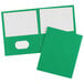 Avery® Letter Size 2-Pocket Green Paper Folder - 25/Box Main Thumbnail 2