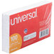 Universal UNV47210 3" x 5" White Ruled Index Card - 100/Pack Main Thumbnail 6