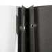 A black Universal Office leatherette report cover with prong fasteners and a clear cover.