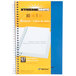 National 33502 7 3/4" x 5" Blue College Rule 1 Subject Wirebound Notebook - 80 Sheets Main Thumbnail 2