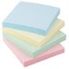 A stack of Universal pastel colored sticky notes.