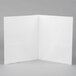 Universal UNV56604 Letter Size 2-Pocket Embossed Paper Pocket Folder, White - 25/Box Main Thumbnail 5