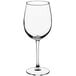 An Acopa Select wine glass with a stem on a white background.
