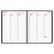 Brownline CB950BLK 8 1/2" x 11" Black 2023 Essential Collection 15-Minute Appointment Weekly Planner Main Thumbnail 2