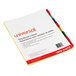 Universal UNV21872 Multi-Color 8-Tab Insertable Index Divider Set - 6/Pack Main Thumbnail 1
