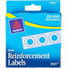 Avery® 5721 1/4" Clear Hole Reinforcement Label with Dispenser - 200/Pack Main Thumbnail 2