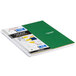 A Five Star spiral bound notebook with a green cover.