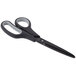 Universal UNV92021 8" Carbon-Coated Industrial Scissors with Black and Gray Straight Handle Main Thumbnail 4