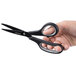Universal UNV92021 8" Carbon-Coated Industrial Scissors with Black and Gray Straight Handle Main Thumbnail 5