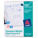 Avery® 75536 8 1/2" x 11" Semi-Clear Standard Weight Top-Load Sheet Protector, Letter - 100/Box Main Thumbnail 2