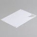A white sheet of paper with white Universal permanent label on it.