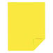 Neenah WAU21021 Astrobrights 8 1/2" x 11" Lift-Off Lemon Pack of 65# Smooth Color Paper Cardstock- 250 Sheets Main Thumbnail 2