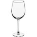 An Acopa Select Flora wine glass with a stem on a white background.
