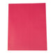 Universal UNV56611 Letter Size 2-Pocket Embossed Paper Pocket Folder, Red  - 25/Box Main Thumbnail 4