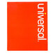 Universal UNV56611 Letter Size 2-Pocket Embossed Paper Pocket Folder, Red  - 25/Box Main Thumbnail 7