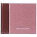 Rediform 57803 8 1/2" x 9 7/8" Burgundy Hardcover Visitor Register Book with 128 Pages Main Thumbnail 2