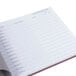 Rediform 57803 8 1/2" x 9 7/8" Burgundy Hardcover Visitor Register Book with 128 Pages Main Thumbnail 7