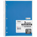 Mead 06710 11" x 8" Assorted Color College Rule 3 Subject Spiral Bound Notebook - 120 Sheets Main Thumbnail 1
