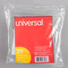Universal UNV43313 3 1/2" Clear 1/3 Cut Plastic Hanging File Tab - 25/Pack Main Thumbnail 2