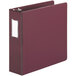 Universal UNV35416 Burgundy Economy Non-Stick Non-View Binder with 3" Round Rings and Spine Label Holder Main Thumbnail 1