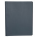 Universal Office UNV57122 11" x 8 1/2" Dark Blue Leatherette Embossed Paper Report Cover with Clear Cover and Prong Fasteners, Letter - 25/Box Main Thumbnail 3