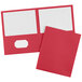 Avery® Letter Size 2-Pocket Red Paper Folder - 25/Box Main Thumbnail 2