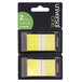 Universal UNV99006 1" x 1 3/4" Yellow Page Flag with Dispenser   - 2/Pack Main Thumbnail 2