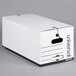 Universal UNV75120 24" x 12" x 10" White Economy Fiberboard Storage Box with Tie Closure   - 12/Case Main Thumbnail 2