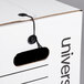 Universal UNV75120 24" x 12" x 10" White Economy Fiberboard Storage Box with Tie Closure   - 12/Case Main Thumbnail 5