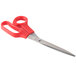 Universal UNV92019 7 3/4" Stainless Steel Scissors with Red Bent Handle - Right Hand Use - 3/Pack Main Thumbnail 4