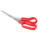 Universal UNV92019 7 3/4" Stainless Steel Scissors with Red Bent Handle - Right Hand Use - 3/Pack Main Thumbnail 5