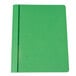 Universal Office UNV57124 11" x 8 1/2" Green Leatherette Embossed Paper Report Cover with Clear Cover and Prong Fasteners, Letter - 25/Box Main Thumbnail 2