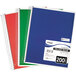 Three Mead spiral notebooks with assorted color covers.