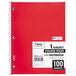 Mead 06622 11" x 8" Assorted Color College Rule 1 Subject Spiral Bound Notebook - 100 Sheets Main Thumbnail 3